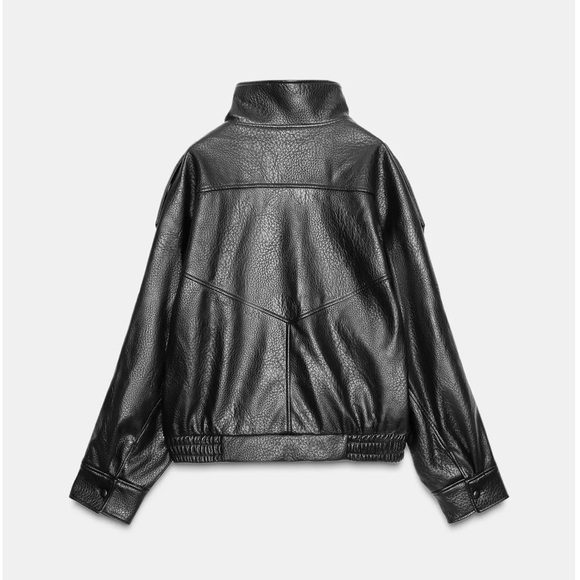 Zara FAUX LEATHER JACKET - Picture 13 of 13